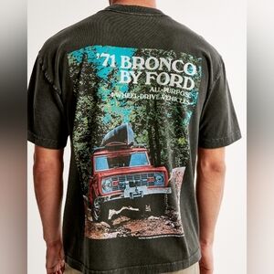 Abercrombie & Fitch Mens Ford Bronco Graphic Tee Shirt Size M Oversized